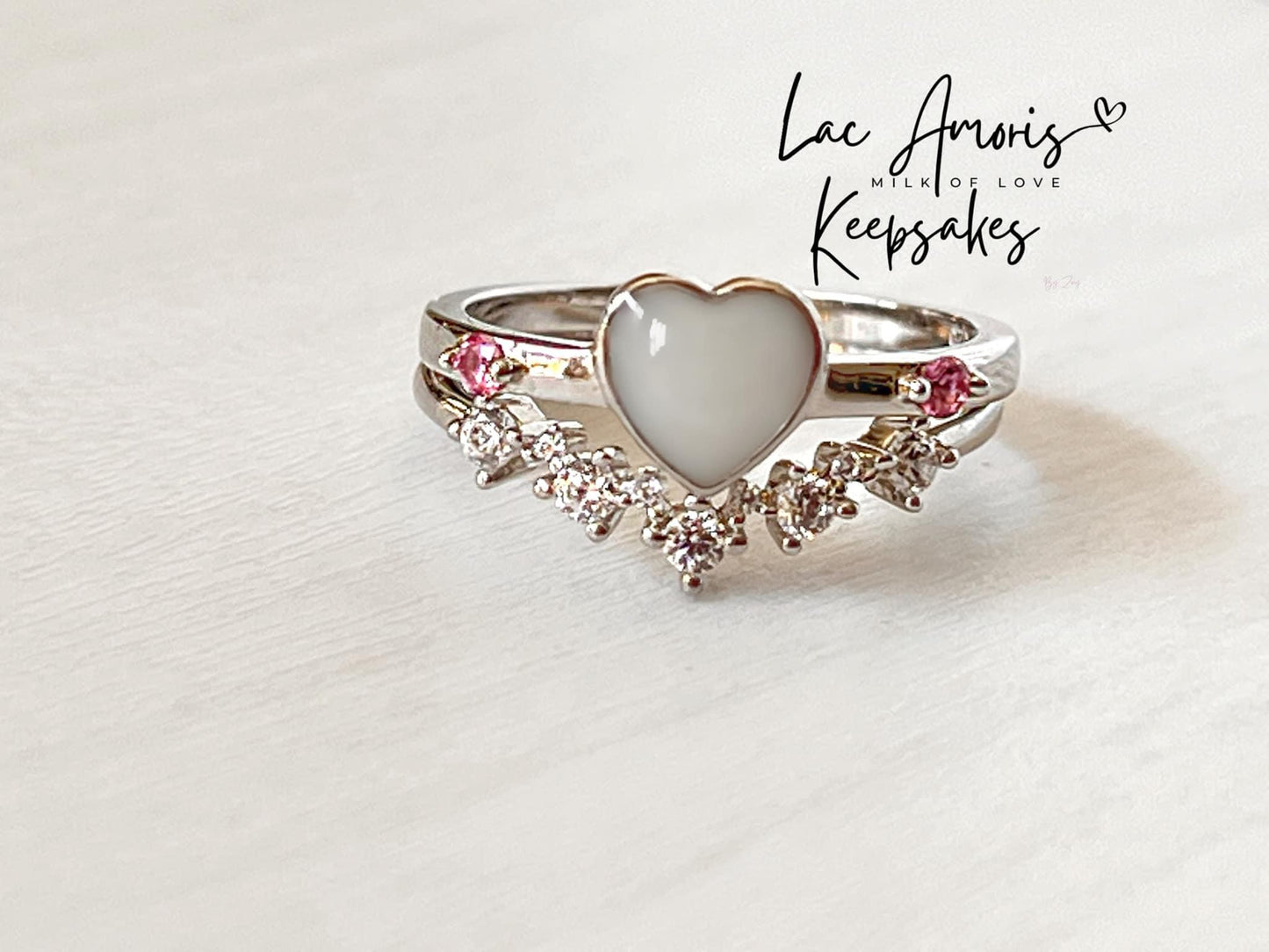 Petite Heart Ring Set